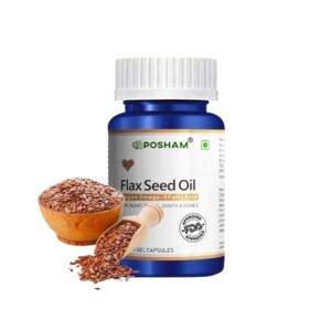 Posham Flax Seeds Oil softgel capsules